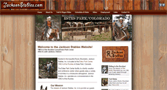 Desktop Screenshot of jacksonstables.com